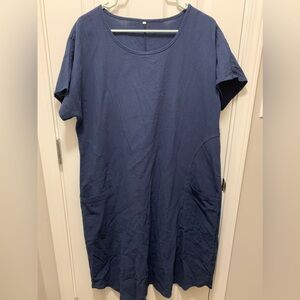 2XL T-shirt Dress with Pockets